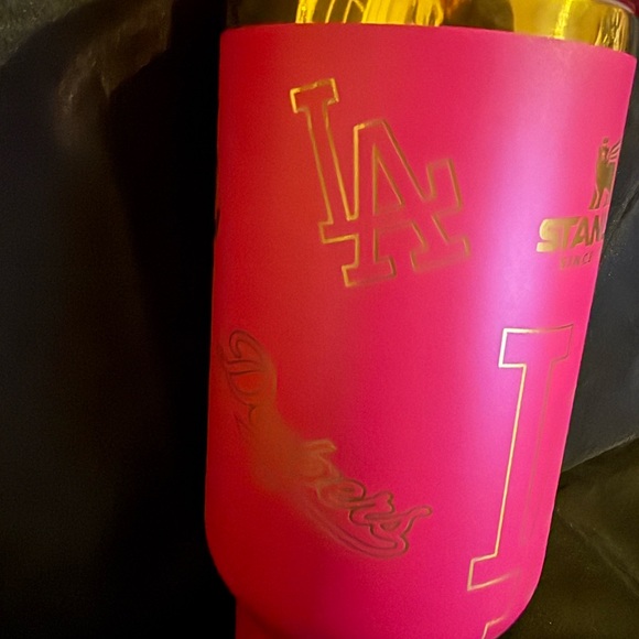 New Stanley 40oz Laser LA Engraved Dodgers Hot Pink Tumbler *No Original Box* - Picture 5 of 15